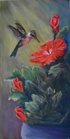 Hummer at Work by artist Rhodema Cargill